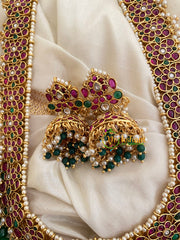 Exquisite Precious AD Stone Haram-Green Bead-G3985