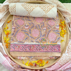 Grape Vine Printed Jaipur Cotton Suit Material Set-VS1028