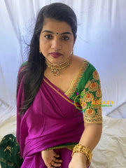 Premium High Neck Choker - Red Green-Green Bead -G5977