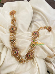 Pearl Hair Accessory- AD Stone Jada Billai -G4043