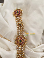 Pearl Hair Accessory- AD Stone Jada Billai -G4043