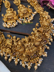 Intricate Antique Temple Lakshmi Haram -G2598