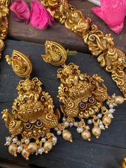 Intricate Antique Temple Lakshmi Haram -G2598