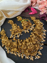 Intricate Antique Lakshmi Temple Lakshmi Short Neckpiece -G2597