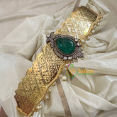 Victorian Diamond Pendant Plain Hipbelt-Emerald Green Tilak -G10727