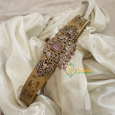 Victorian Diamond Pendant Plain Hipbelt -Pastel Pink -G10730