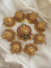 AD stone Lakshmi Billai -Temple Jada Billai-Red-G4077