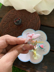 Daily Wear Kids Hair Clip-Assorted- Pink Yellow-H002