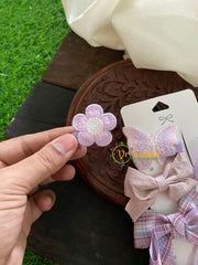 Daily Wear Kids Hair Clip-Assorted- Lavender Pink-H003