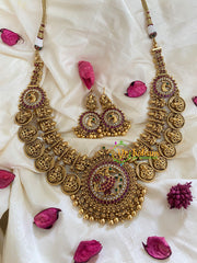 Premium Layered Lakshmi Haram with Mugappu-G5361