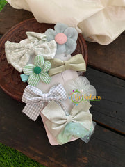 Daily Wear Kids Hair Clip-Assorted- Green-H004
