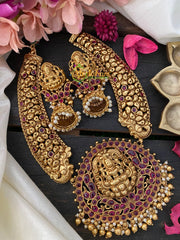 Premium Gold Look Alike Temple Choker -G2612