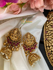 Premium Gold Look Alike Temple Choker -G2612