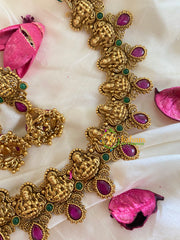 Simple Lakshmi Choker- Red Green-G5367