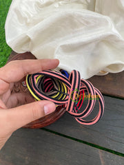 Daily Wear Hair bands-Black Striped Rubber Bands-H007