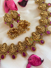 Simple Lakshmi Choker- Red-G5368