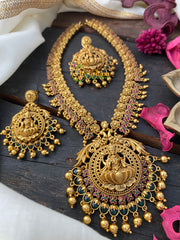 Premium Gold Look Alike Lakshmi Short Neckpiece -G2610
