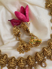 Simple Lakshmi Choker-White-G5370