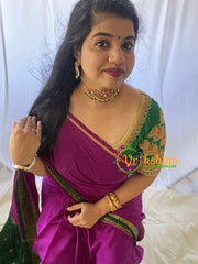 AD Stone Peacock High Neck Choker -Green Bead-G6002