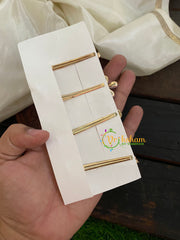 Designer Stone Hair Clip- Stone and Pearl 2-H048