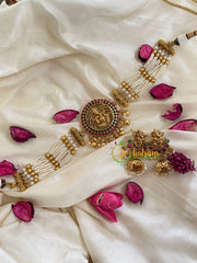 AD Gold Look Alike Temple High Neck Choker-G5405