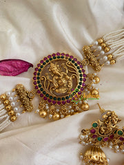 AD Gold Look Alike Temple High Neck Choker-G5405