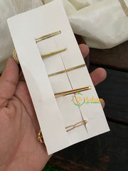 Designer Stone Hair Clip- Stone and Pearl-H050