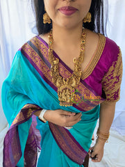 Antique Gold Temple Neckpiece- Shiva Parvathy Neckpiece-G6375