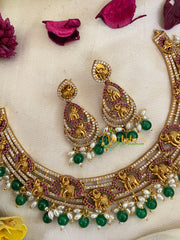 Premium Elephant AD Stone Hasli Choker-G9567