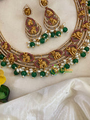 Premium Elephant AD Stone Hasli Choker-G9567