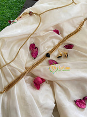 Gold look alike simple choker-Green-Tilak-G5415