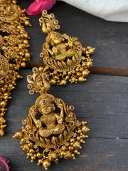 Exquisite Layered Royal Lakshmi High Neck Choker -Ghungroo-G2630