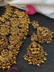 Exquisite Layered Royal Lakshmi High Neck Choker -Ghungroo-G2630