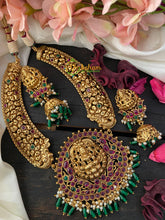 Premium Gold Look Alike Temple Choker-Red Green-G2624