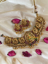 Premium Lakshmi High Neck Choker -Gold-G5376