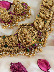 Premium Lakshmi High Neck Choker -Gold-G5376