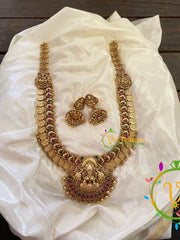 Premium AD Stone Lakshmi Haram with Mogappu-Gold Bead-G7411