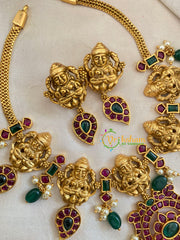 Premium AD Stone Lakshmi Addigai Choker -G9584