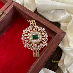 American Diamond Bracelet-Green-G10801