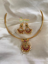 Premium AD Stone Pendant Hasli Choker-Chandh-G4091