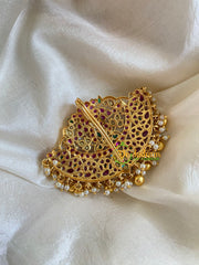 Premium Kemp Single Jada Billai -Bun Billai-Gold Bead-G6054