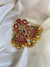 Premium Kemp Single Jada Billai -Bun Billai-Gold Bead-Paisley-G6056