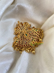 Premium Kemp Single Jada Billai -Bun Billai-Gold Bead-Paisley-G6056