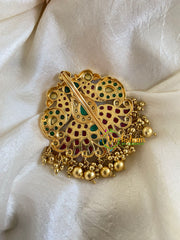 Premium Kemp Single Jada Billai -Bun Billai-Gold Bead-G6167