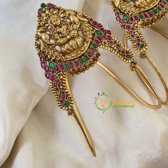 Traditional Lakshmi Vangi-Temple Armlet-Ghungroo Finish -G6537