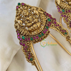 Traditional Lakshmi Vangi-Temple Armlet-Ghungroo Finish -G6537