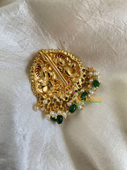 Premium Lakshmi Jada Billai -Bun Billai-Green Bead-G6171