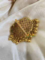 Premium Kemp Single Jada Billai -Bun Billai-Gold Bead-G6172