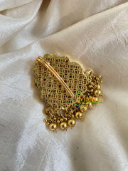 Premium Kemp Single Jada Billai -Bun Billai-Gold Bead-G6175