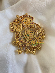 Premium Kemp Single Jada Billai -Bun Billai-Gold Bead-G6179